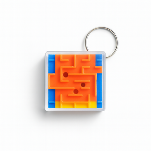 Porte-Clés Mini Cube labyrinthe 3D
